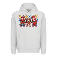 Dove Grey football gnome with element Premium Hoodie - texasbilliewilder