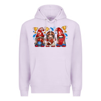 Lilac football gnome with element Premium Hoodie - texasbilliewilder