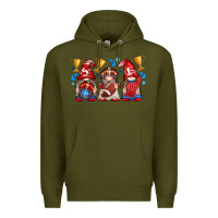 Army Green football gnome with element Premium Hoodie - texasbilliewilder