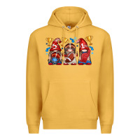 Mustard football gnome with element Premium Hoodie - texasbilliewilder
