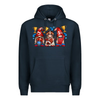 Navy football gnome with element Premium Hoodie - texasbilliewilder