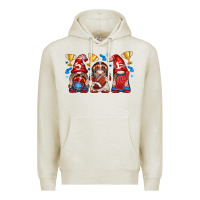 Oatmeal Heather football gnome with element Premium Hoodie - texasbilliewilder