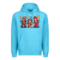 Ocean Blue football gnome with element Premium Hoodie - texasbilliewilder