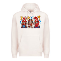 Pale Pink football gnome with element Premium Hoodie - texasbilliewilder