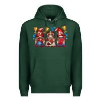 Sports Green football gnome with element Premium Hoodie - texasbilliewilder