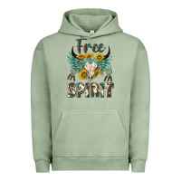 Pigment Oil Green western boho free spirit Urban Hoodie - texasbilliewilder