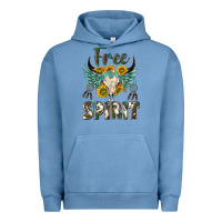 Pigment Pebble Blue western boho free spirit Urban Hoodie - texasbilliewilder