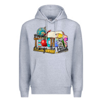 Heather Grey teachers change the world Premium Hoodie - Zillion Design Studio