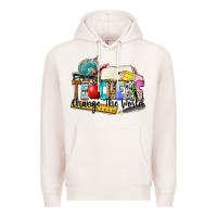 Pale Pink teachers change the world Premium Hoodie - Zillion Design Studio