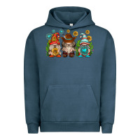 Pigment Midnight Navy western gnomies Urban Hoodie - texasbilliewilder