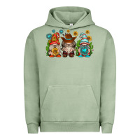 Pigment Oil Green western gnomies Urban Hoodie - texasbilliewilder