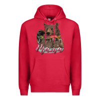 Cardinal Mother's Day Mama Bear Hunting Fish Premium Hoodie - RanaPortraitStore