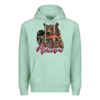 Seafoam Mother's Day Mama Bear Hunting Fish Premium Hoodie - RanaPortraitStore