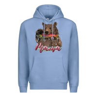 Colony Blue Mother's Day Mama Bear Hunting Fish Premium Hoodie - RanaPortraitStore