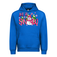 Cobalt pink christmas let it snow Urban Hoodie - Zillion Design Studio