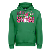 Emerald pink christmas let it snow Urban Hoodie - Zillion Design Studio