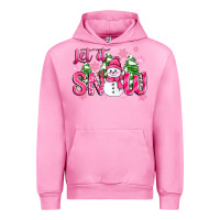 Fuchsia Pink pink christmas let it snow Urban Hoodie - Zillion Design Studio