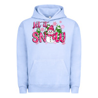 Pigment Grape Ice pink christmas let it snow Urban Hoodie - Zillion Design Studio