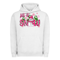 Pigment Lunar Rock pink christmas let it snow Urban Hoodie - Zillion Design Studio