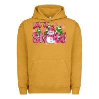 Pigment Peanut Butter pink christmas let it snow Urban Hoodie - Zillion Design Studio