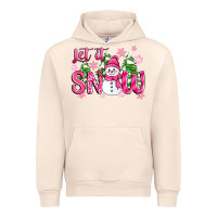 Sandshell pink christmas let it snow Urban Hoodie - Zillion Design Studio