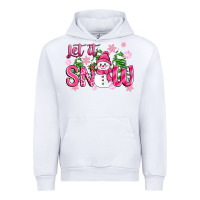 White pink christmas let it snow Urban Hoodie - Zillion Design Studio