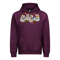 Mauve Wine pantasmas ghost christmas Urban Hoodie - Zillion Design Studio