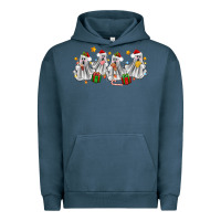 Pigment Midnight Navy pantasmas ghost christmas Urban Hoodie - Zillion Design Studio