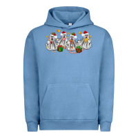Pigment Pebble Blue pantasmas ghost christmas Urban Hoodie - Zillion Design Studio