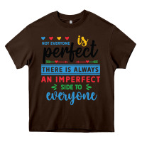 Chocolate Brown Not everyone is perfect. There is always an imperf Heavy Core Tee - CowhideDigitalArt
