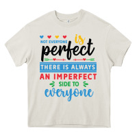 Cream Not everyone is perfect. There is always an imperf Heavy Core Tee - CowhideDigitalArt