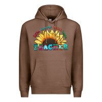 Chestnut teacher sunflower listen encourage motivate inspir Premium Hoodie - Zillion Design Studio