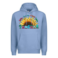 Colony Blue teacher sunflower listen encourage motivate inspir Premium Hoodie - Zillion Design Studio