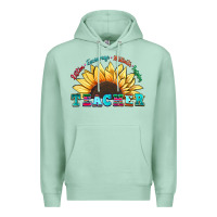 Seafoam teacher sunflower listen encourage motivate inspir Premium Hoodie - Zillion Design Studio
