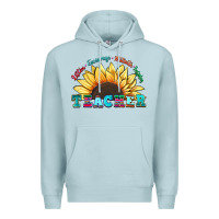 Blue Mist teacher sunflower listen encourage motivate inspir Premium Hoodie - Zillion Design Studio