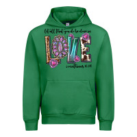 Emerald western let all that you do be done in love with g Urban Hoodie - texasbilliewilder