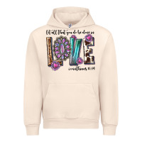 Sandshell western let all that you do be done in love with g Urban Hoodie - texasbilliewilder