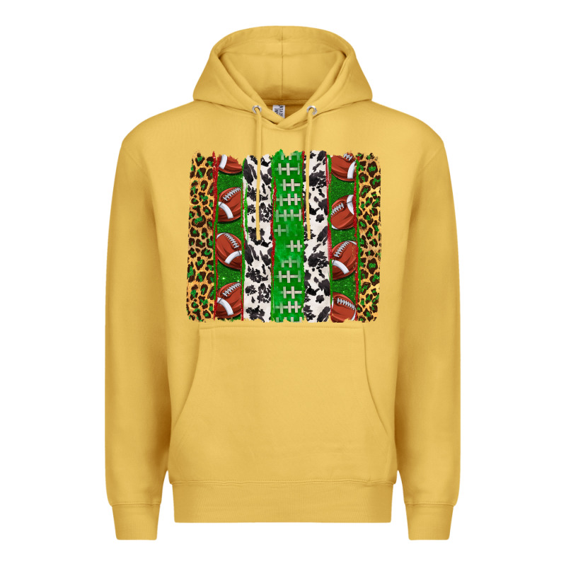 Football Brush Strokes Premium Hoodie by texasbilliewilder | Teevron