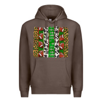 Coffee football brush strokes Premium Hoodie - texasbilliewilder