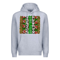 Heather Grey football brush strokes Premium Hoodie - texasbilliewilder