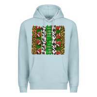 Blue Mist football brush strokes Premium Hoodie - texasbilliewilder