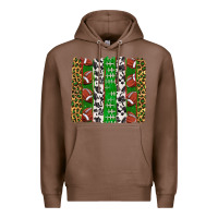 Chestnut football brush strokes Premium Hoodie - texasbilliewilder