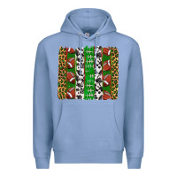 Colony Blue football brush strokes Premium Hoodie - texasbilliewilder