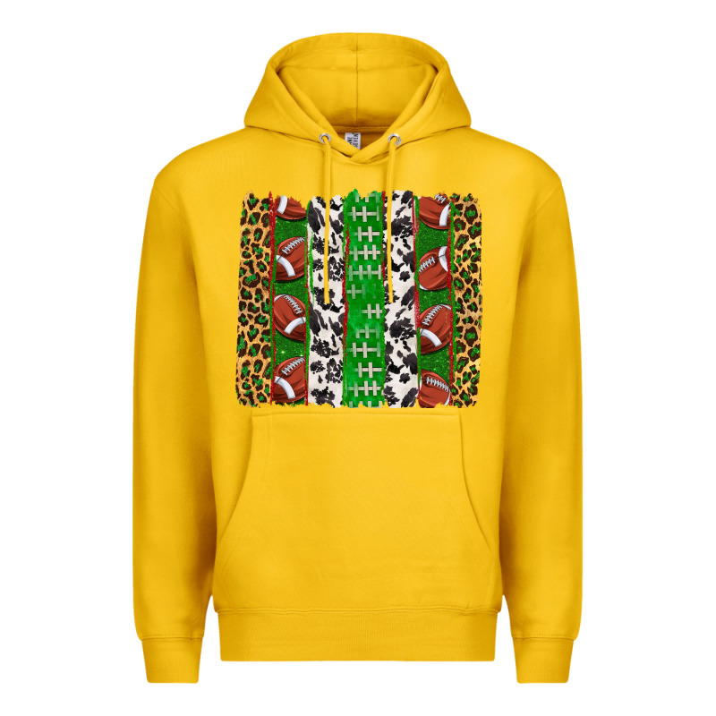 Football Brush Strokes Premium Hoodie by texasbilliewilder | Teevron