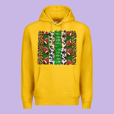 Football Brush Strokes Premium Hoodie Designed By Texasbilliewilder