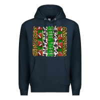 Navy football brush strokes Premium Hoodie - texasbilliewilder
