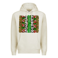 Oatmeal Heather football brush strokes Premium Hoodie - texasbilliewilder