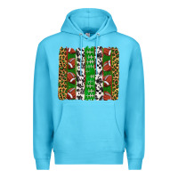Ocean Blue football brush strokes Premium Hoodie - texasbilliewilder
