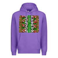 Purple football brush strokes Premium Hoodie - texasbilliewilder
