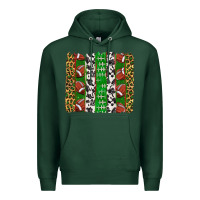 Sports Green football brush strokes Premium Hoodie - texasbilliewilder